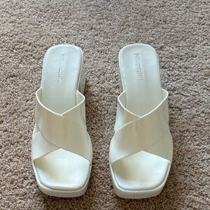 Jeffrey Campbell Cream Mules